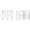 Le cube d'escalade - plan 1 - structure de jeu extérieur - Ouno by Proludic