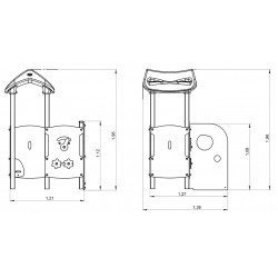 La boutique du garagiste - plan 1 - structure de jeu extérieur - Ouno by Proludic