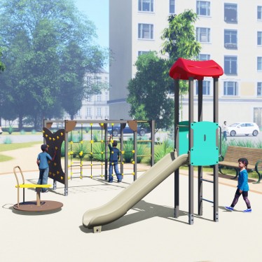 Un monde en mouvement - ville - aires de jeux - Ouno by Proludic