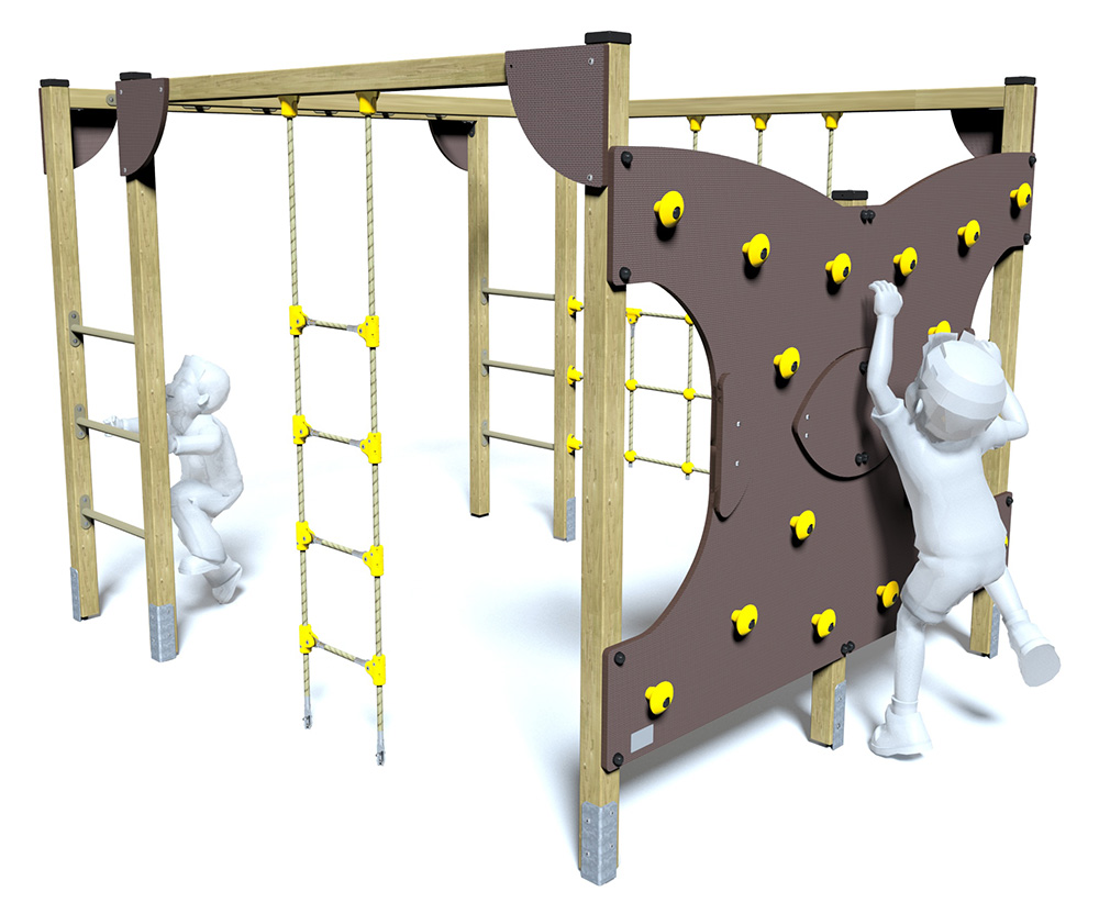 Centre de jeu cubique d'escalade pour enfants Plum<sup>MD</sup> pour  escalader, se balancer, glisser et se cacher